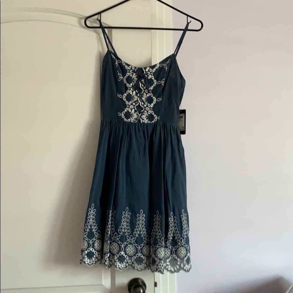 Guess Eyelet Mini Dress
